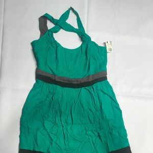 crossed black women's dress